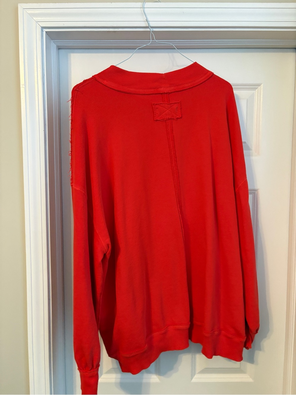We the Free Palm Springs Pullover Red Women’s Medium Oversized Mockneck Sweater - Picture 6 of 6